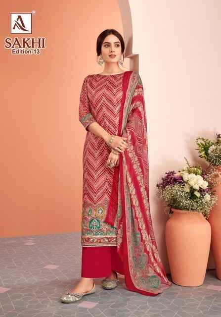 Alok Sakhi Edition 13 Jam Cotton Salwar Kameez Wholesale Price ( 6 Pcs Catalog )