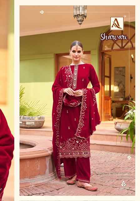 Alok Sharvari Velvet Wholesale Ladies Salwar Kameez ( 4 Pcs Catalogue )