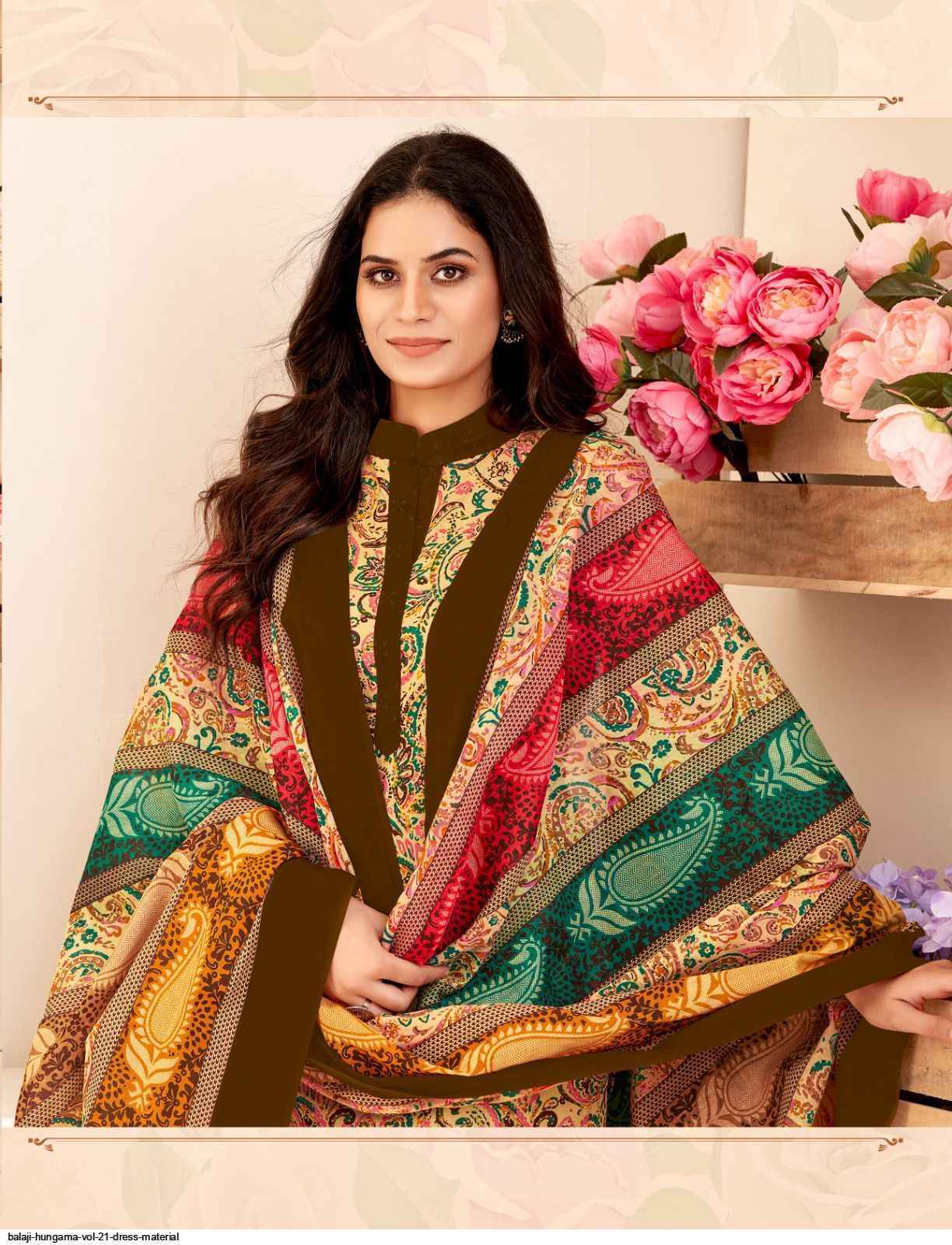 Balaji Cotton Hangama Vol 21 Wholesale Cotton Dress Material ( 12 pcs Catalogue )