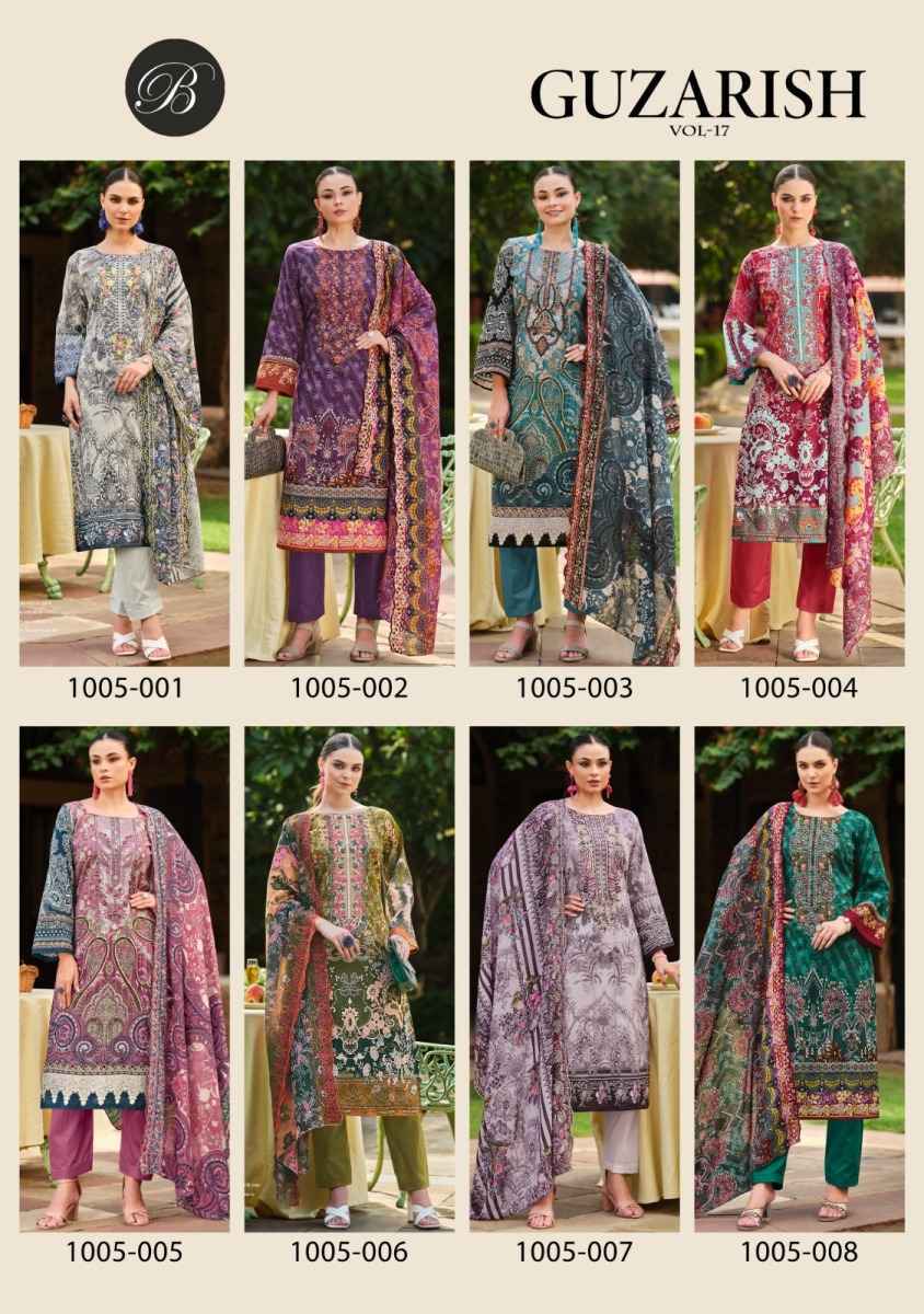 Belliza Guzarish Vol 17 Cotton Salwar Kameez Wholesale Price ( 8 Pcs Catalog )