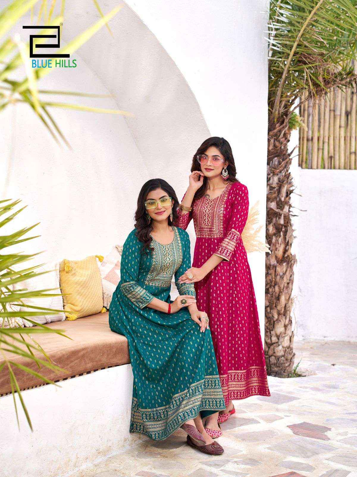 Blue Hills Yashika Anarkali Kurti Gown Suits Wholesale Price ( 10 Pcs Catalogue )
