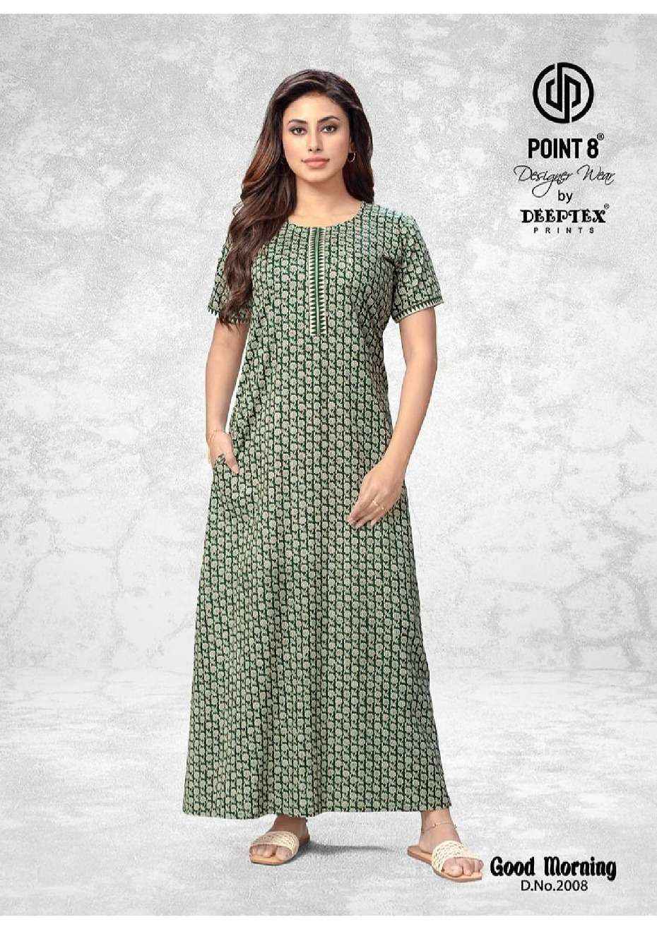 Deeptex Good Morning Vol 2 Wholesale Pure Cotton Nighty ( 10 Pcs Catalogue )
