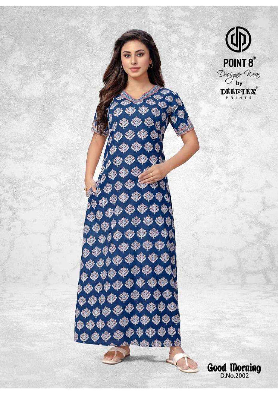 Deeptex Good Morning Vol 2 Wholesale Pure Cotton Nighty ( 10 Pcs Catalogue )