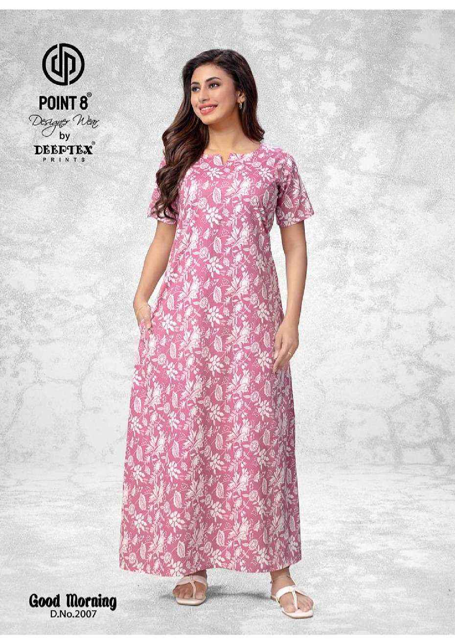 Deeptex Good Morning Vol 2 Wholesale Pure Cotton Nighty ( 10 Pcs Catalogue )