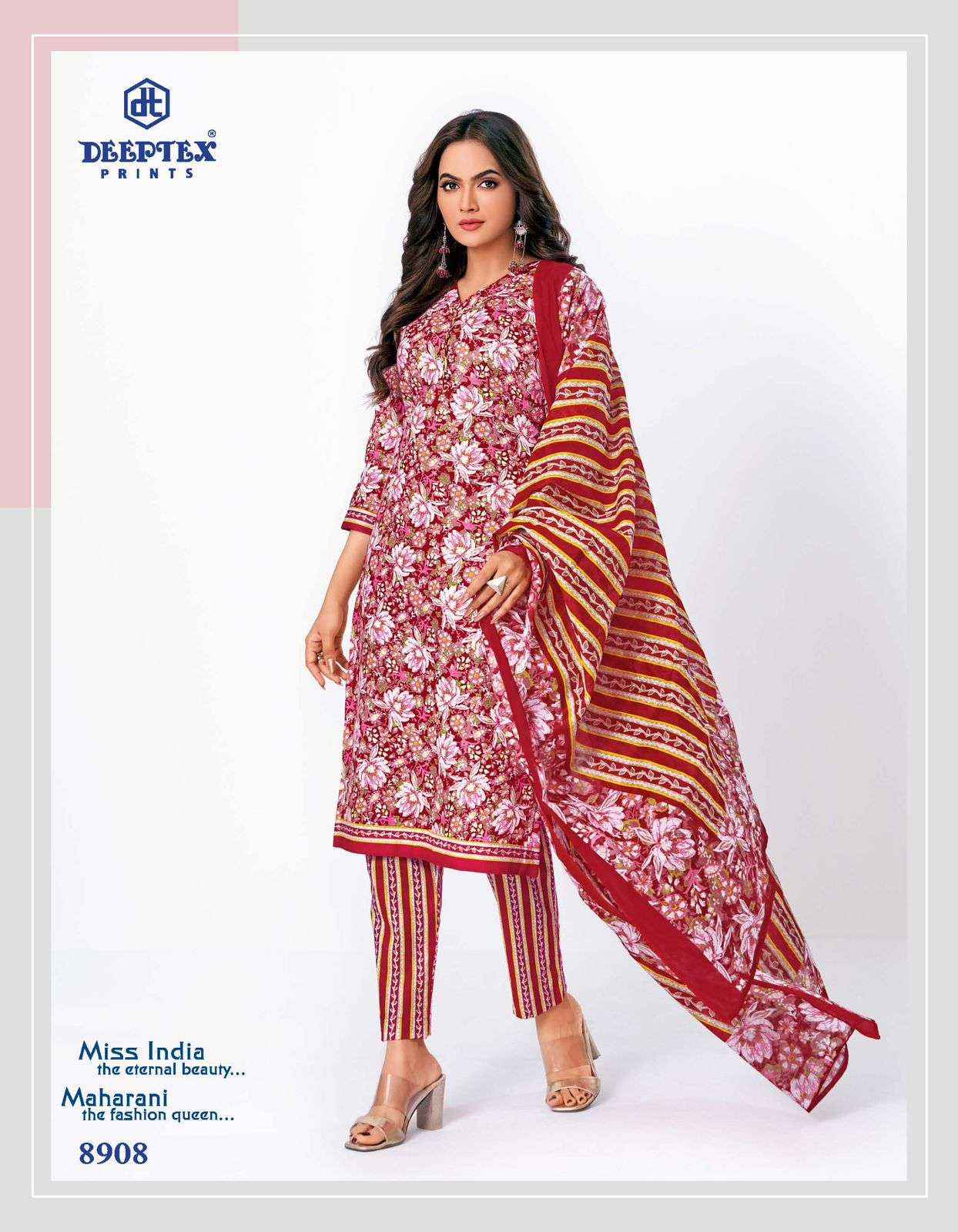 Deeptex Prints Miss India Vol 89 Pure Cotton Dress Material ( 16 Pcs Catalogue )