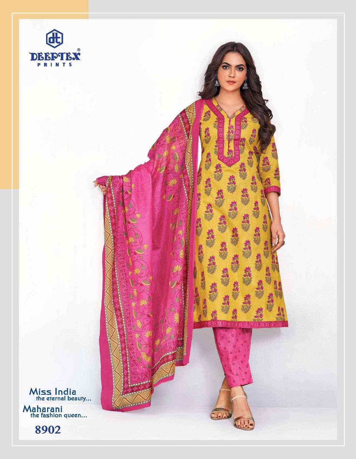 Deeptex Prints Miss India Vol 89 Pure Cotton Dress Material ( 16 Pcs Catalogue )