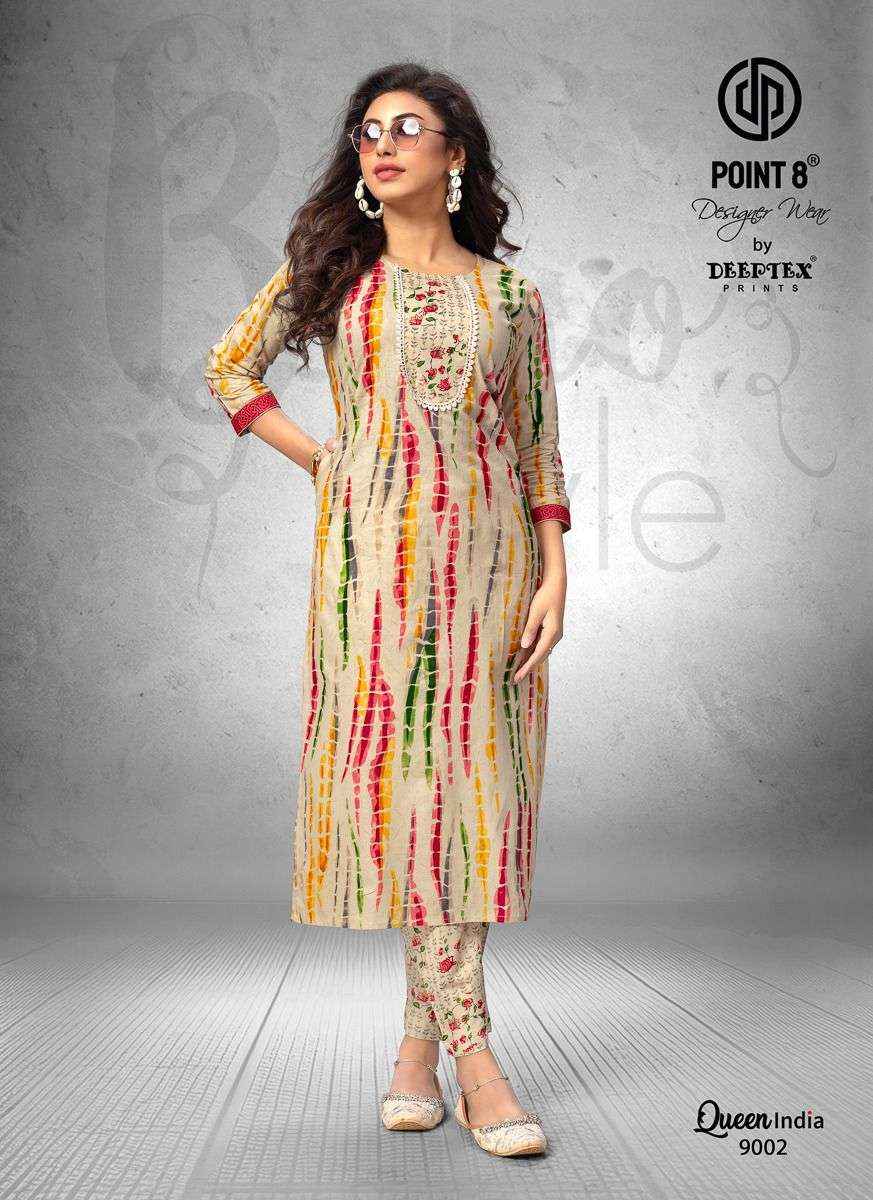 Deeptex Queen India Vol 9 Wholesale Top Bottom ( 10 Pcs Catalog )