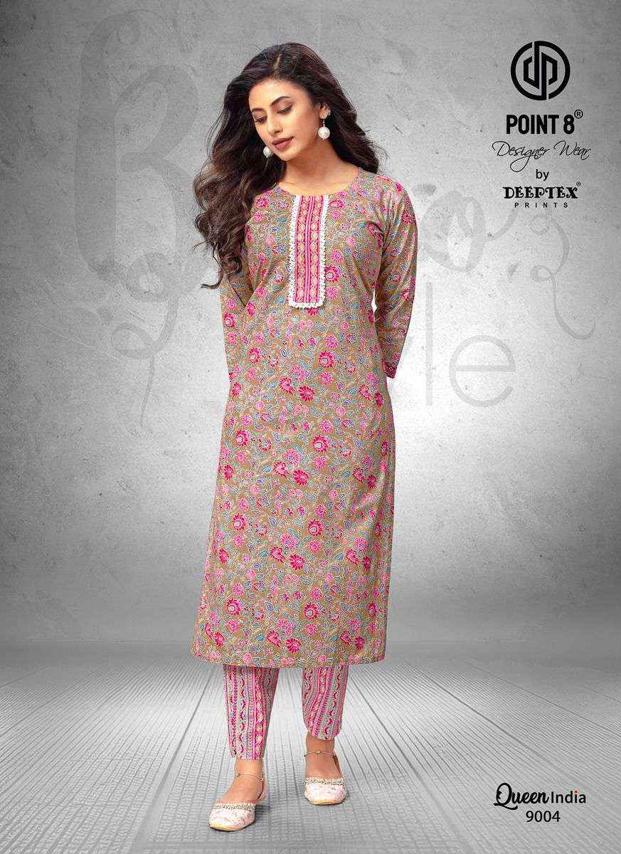 Deeptex Queen India Vol 9 Wholesale Top Bottom ( 10 Pcs Catalog )