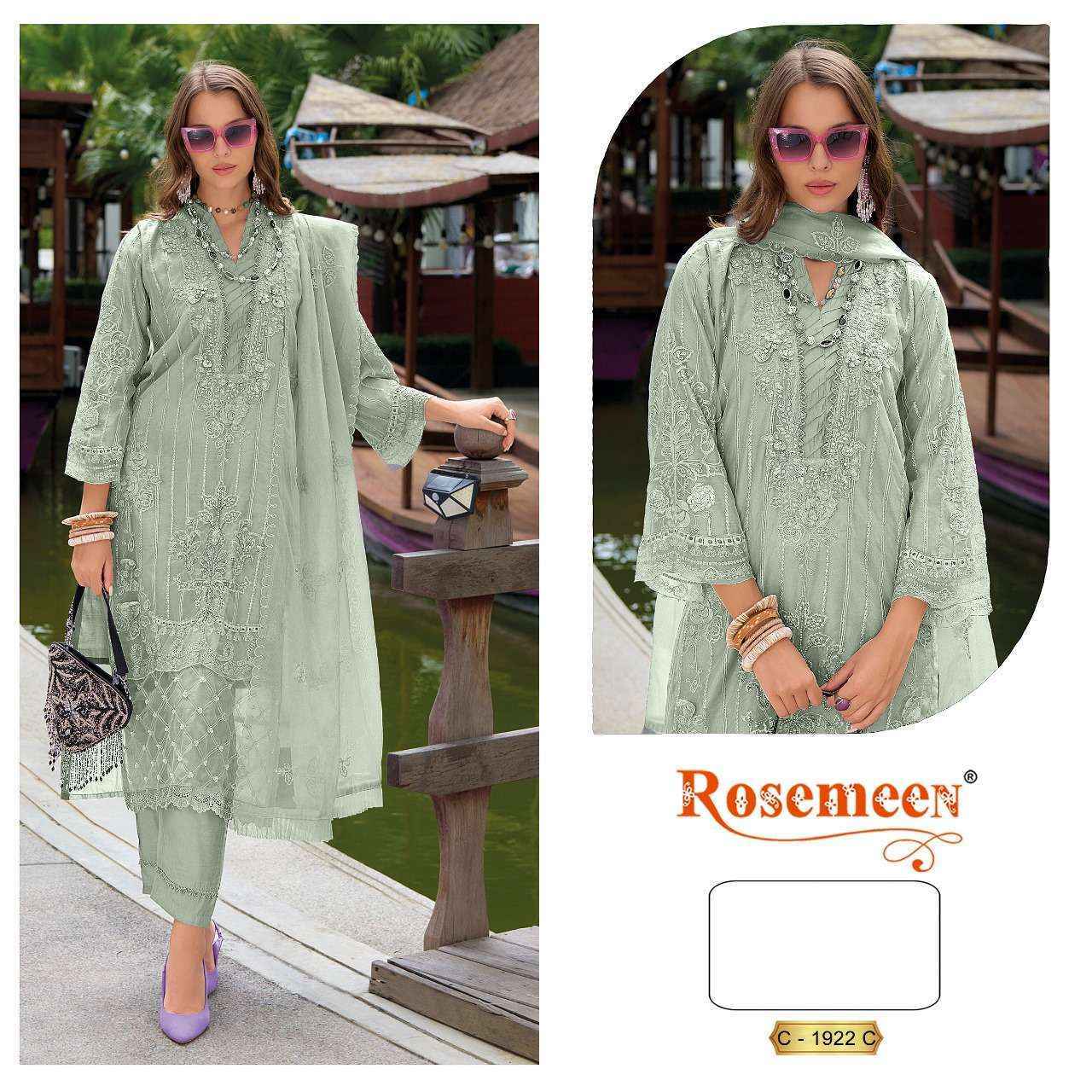 Fepic Rosemeen C 1922 Organza Salwar Kameez Wholesale Price ( 3 Pcs Catalog )