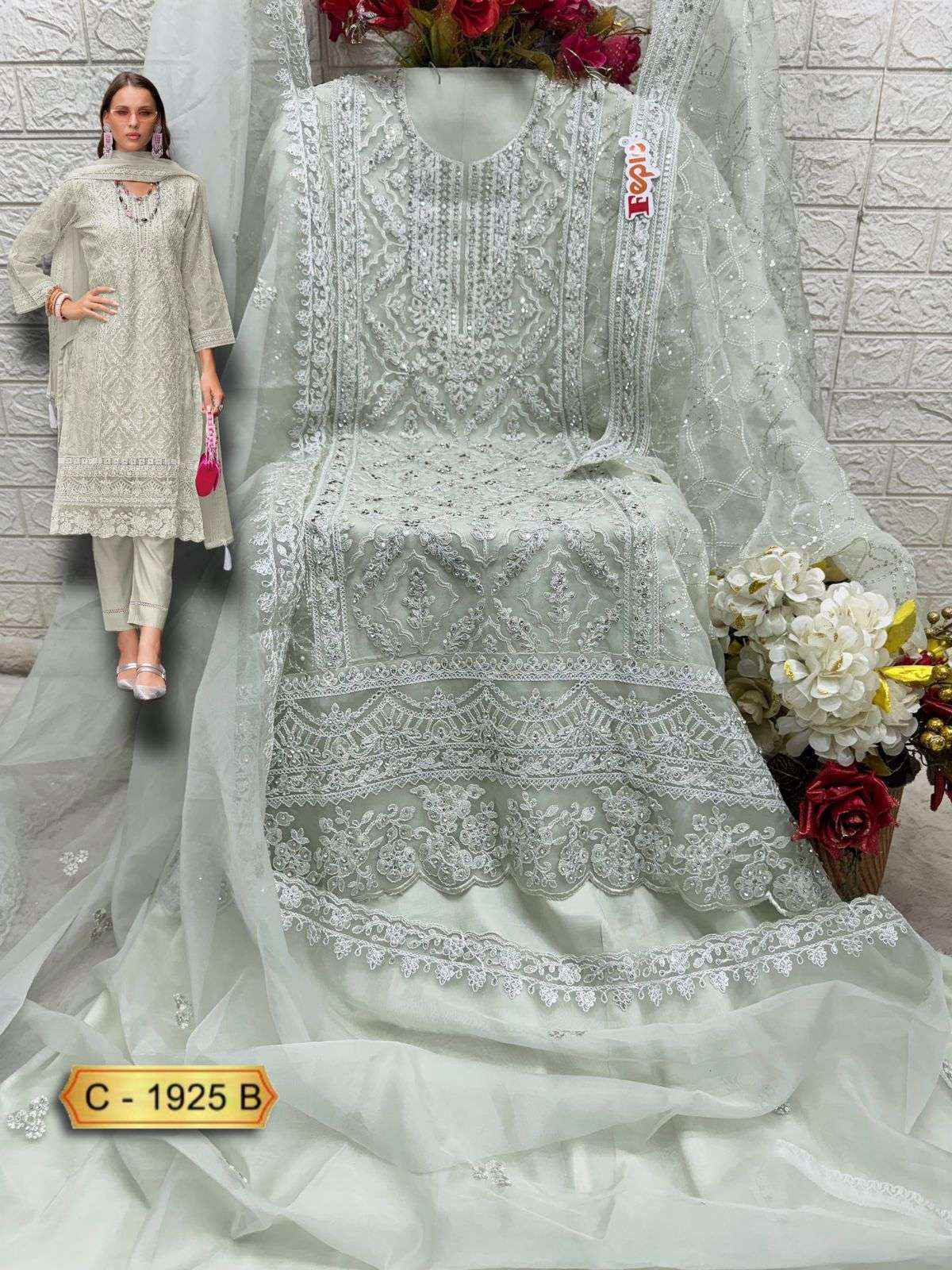 Fepic Rosemeen C 1925 Organza Salwar Kameez Wholesale Price ( 3 Pcs Catalog )