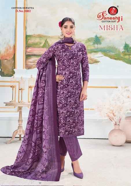 Ganesh Ji Misha Vol 2 Cotton Salwar Kameez Wholesale Price ( 10 Pcs Catalog )