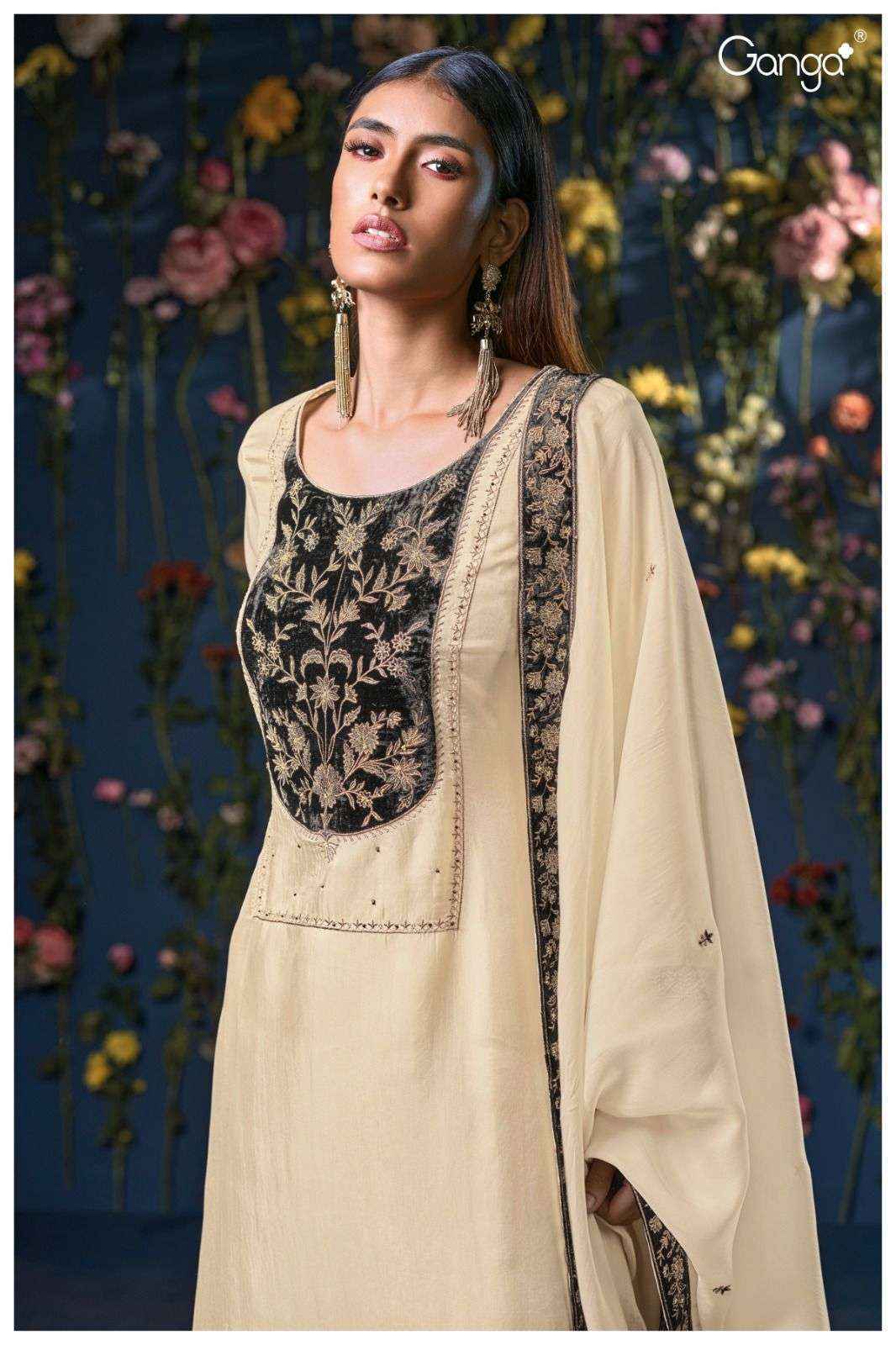 Ganga Pranjal 3096 Bamberg Silk Salwar Kameez Wholesale Price ( 2 Pcs Catalog )