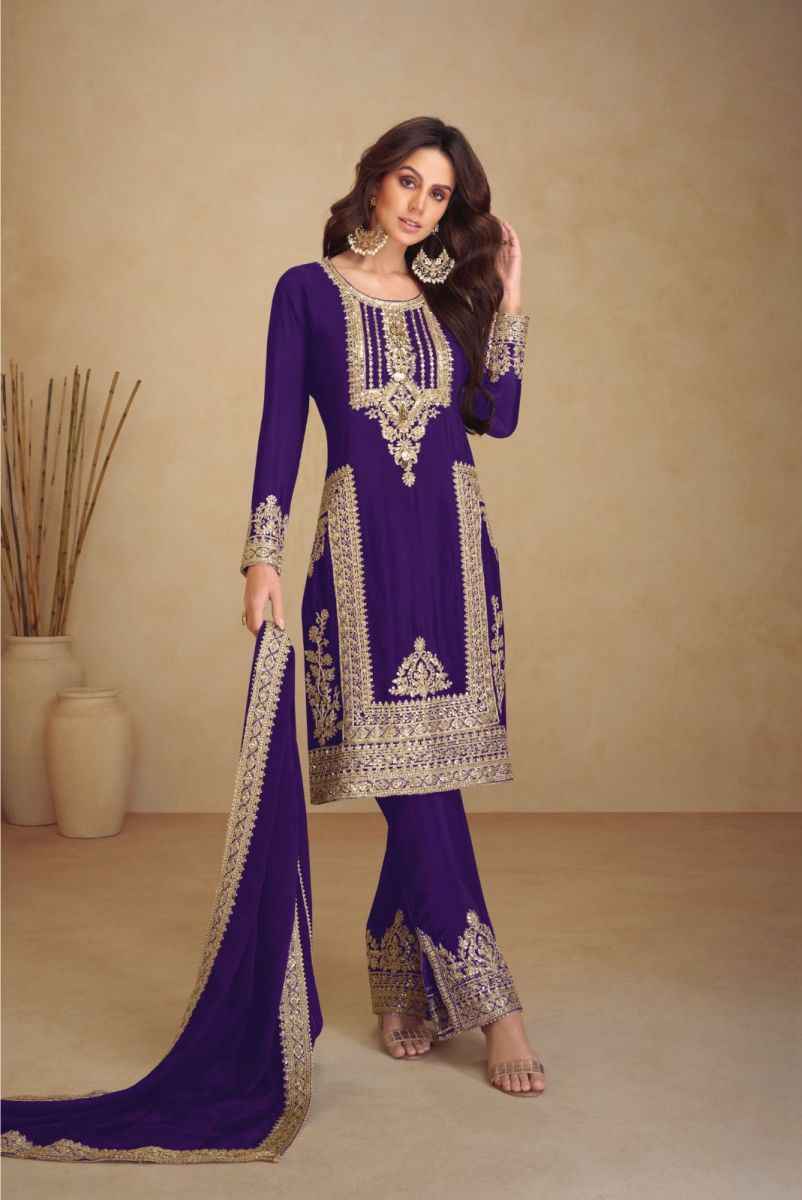 Gulkayra Designer Apsara Vol 3 Readymade Chinon Salwar Kameez Wholesale Price ( 5 Pcs Catalog )