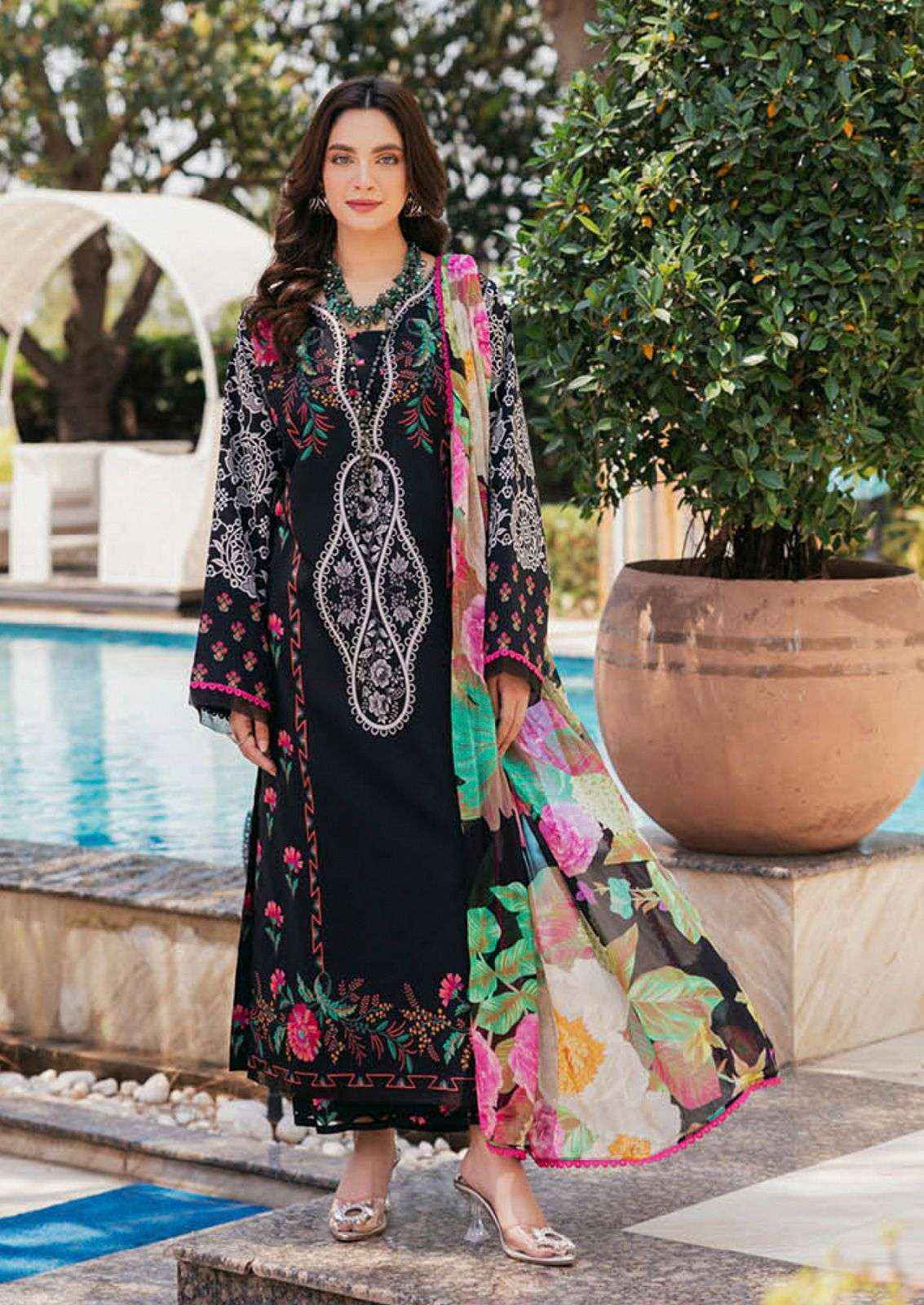 Hala Cotton Hezal Pure Cotton Karachi Pakistani Dress Material ( 6 Pcs Catalogue )