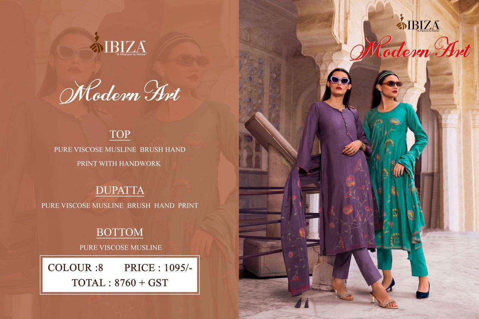 Ibiza Modern Art Viscouse Salwar Kameez Wholesale Price ( 8 Pcs Catalog )