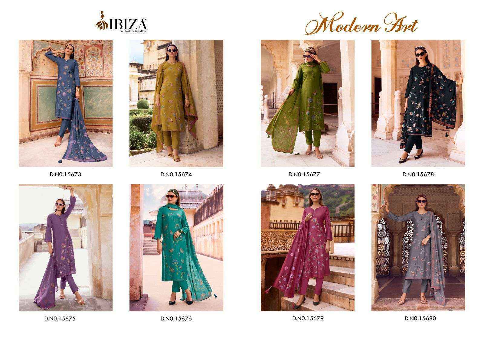 Ibiza Modern Art Viscouse Salwar Kameez Wholesale Price ( 8 Pcs Catalog )