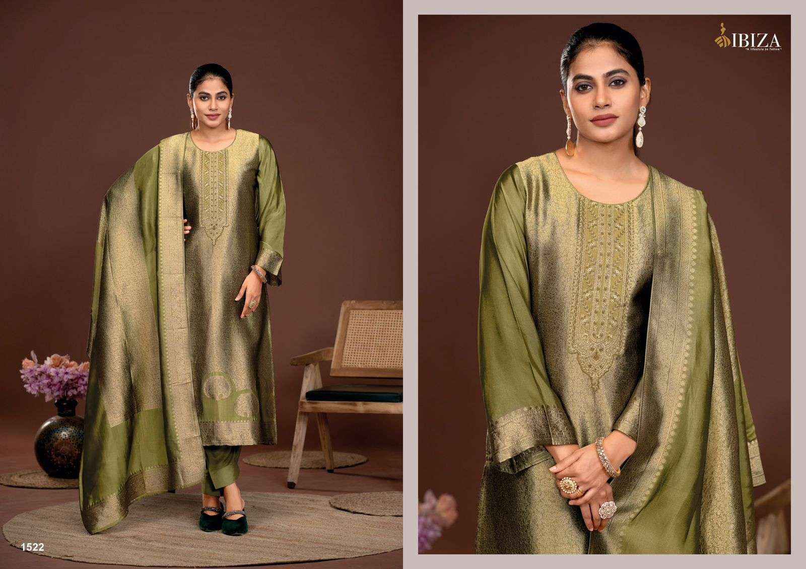 Ibiza Sakhi Silk Vol 6 Silk Jacquard Salwar Kameez Wholesale Price ( 4 Pcs Catalog )