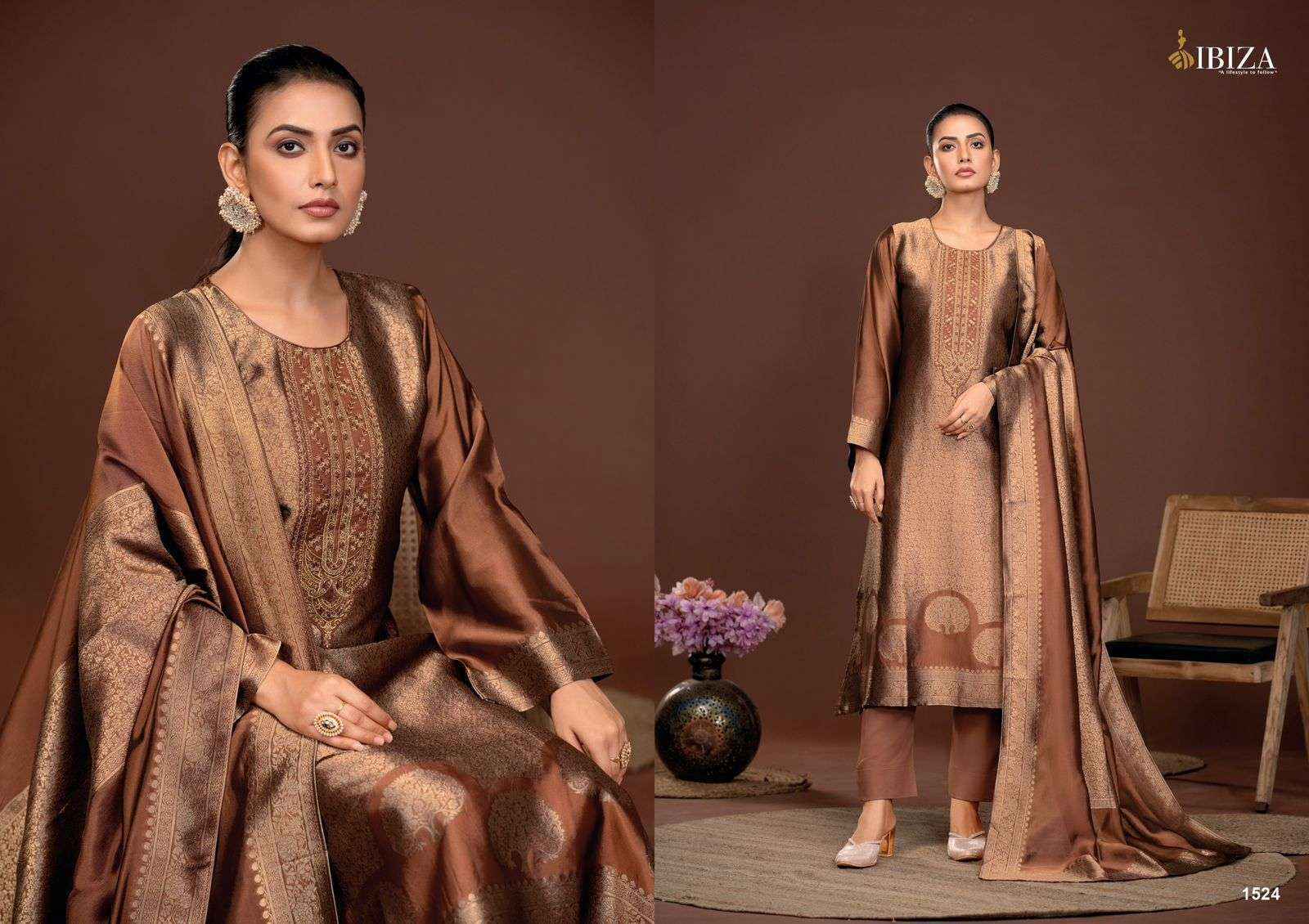 Ibiza Sakhi Silk Vol 6 Silk Jacquard Salwar Kameez Wholesale Price ( 4 Pcs Catalog )