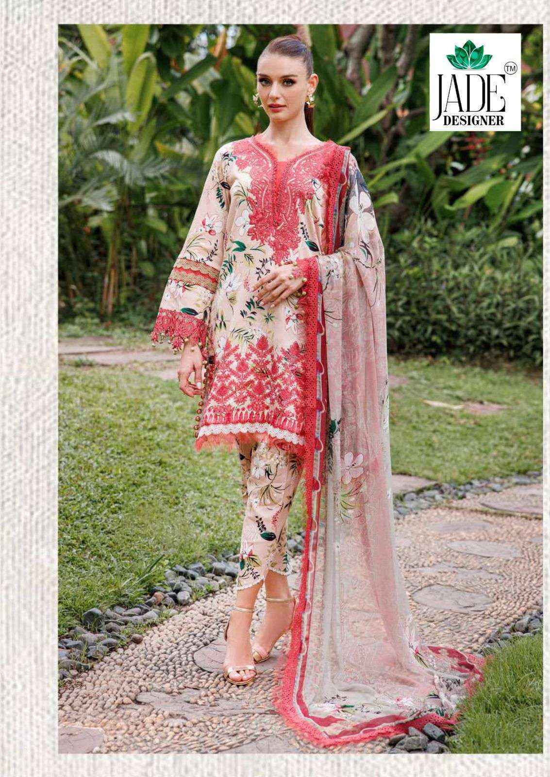 Jade Crimson Exclusive Heavy Lawn Collection Vol 12 Cotton Salwar Kameez Wholesale Price ( 6 Pcs Catalog )