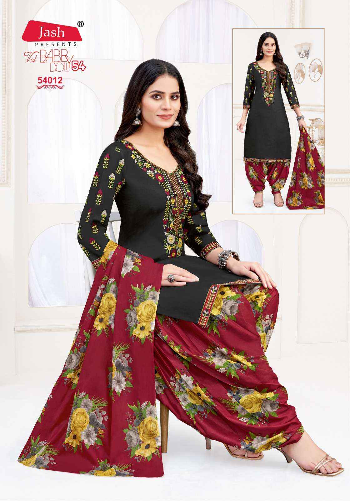 JASH BABY DOLL VOL-54 WHOLESALE COTTON SALWAR KAMEEZ ( 12 PCS CATALOG )