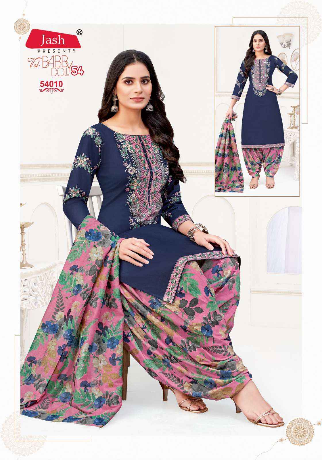 JASH BABY DOLL VOL-54 WHOLESALE COTTON SALWAR KAMEEZ ( 12 PCS CATALOG )