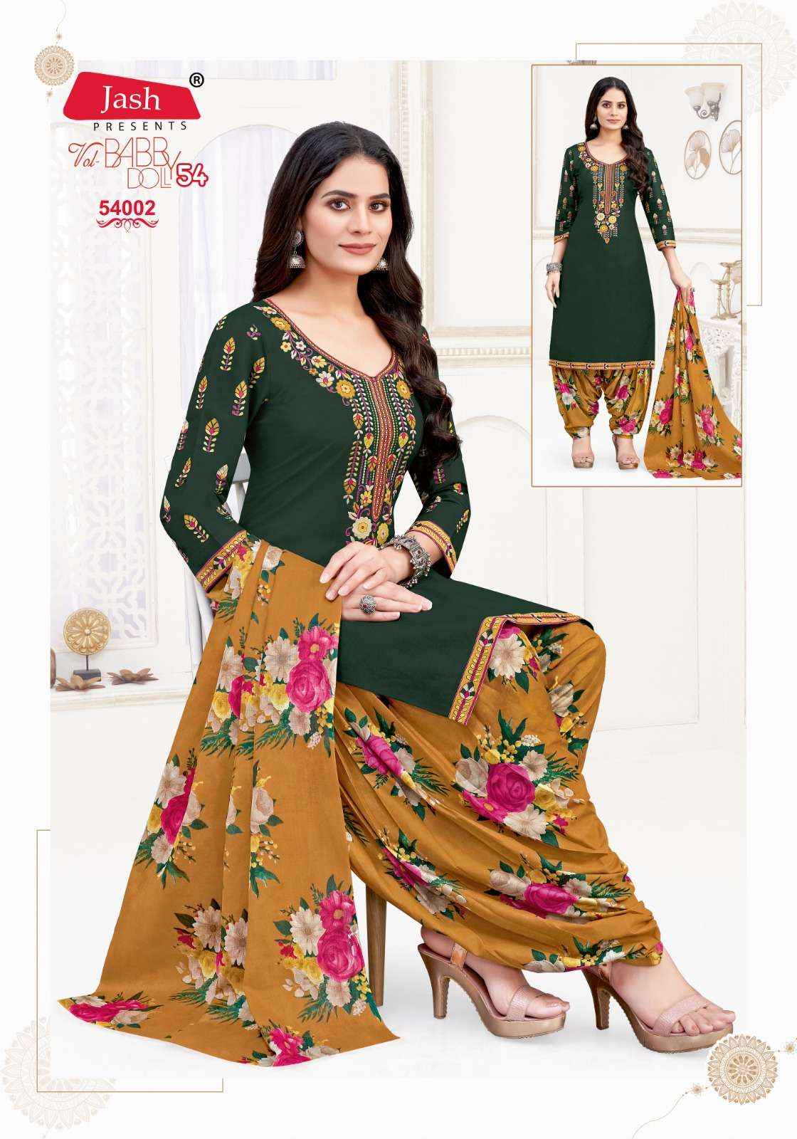 JASH BABY DOLL VOL-54 WHOLESALE COTTON SALWAR KAMEEZ ( 12 PCS CATALOG )