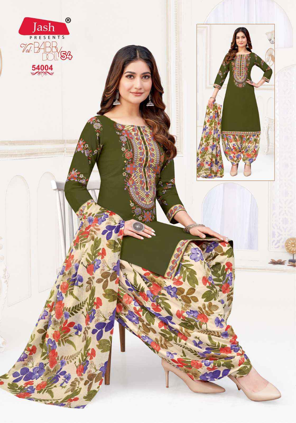 JASH BABY DOLL VOL-54 WHOLESALE COTTON SALWAR KAMEEZ ( 12 PCS CATALOG )