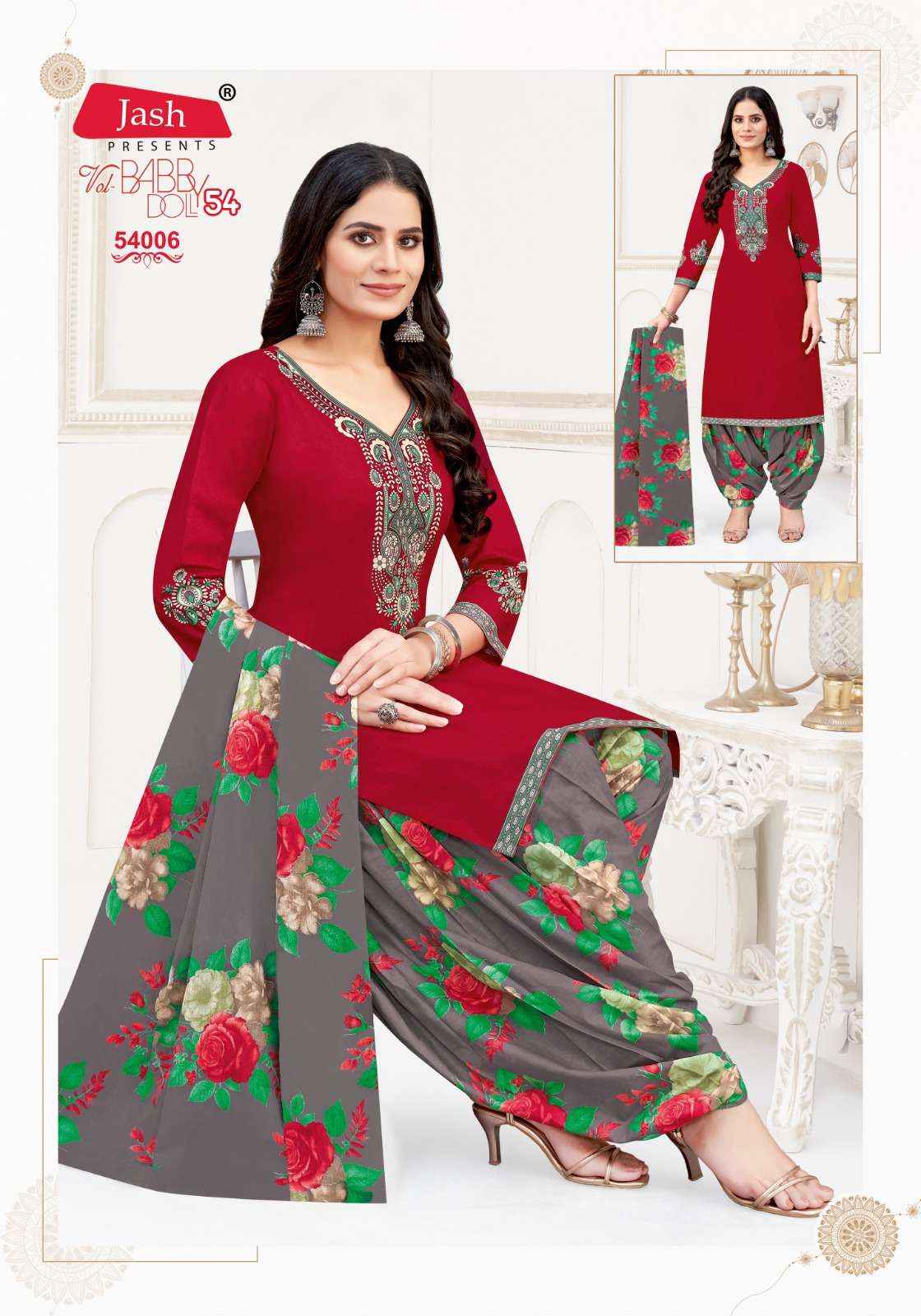 JASH BABY DOLL VOL-54 WHOLESALE COTTON SALWAR KAMEEZ ( 12 PCS CATALOG )