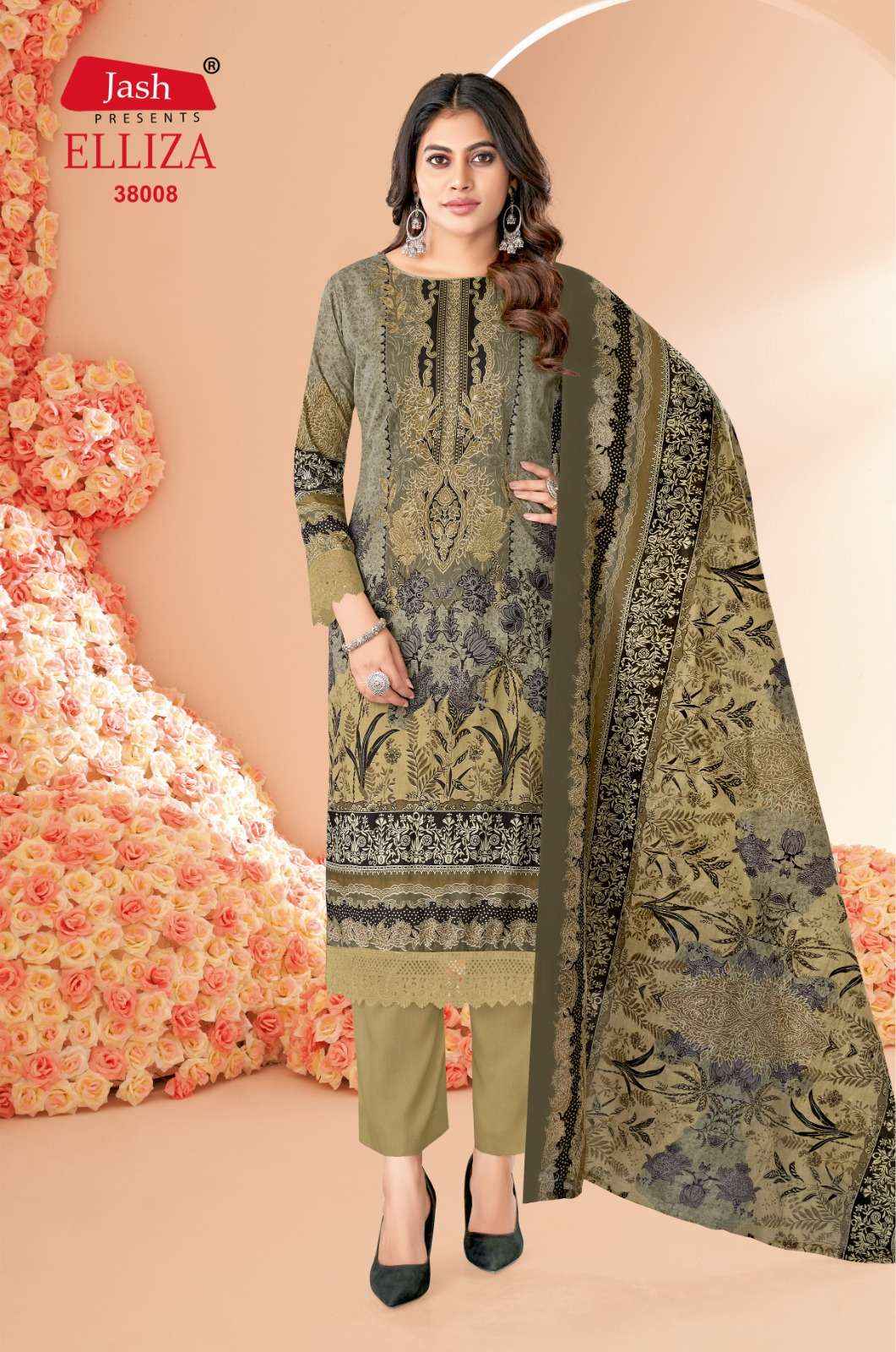 JASH COTTON ELLIZA VOL-38 PAKISTANI SALWAR KAMEEZ WHOLESALE PRICE ( 10 PCS CATALOG )