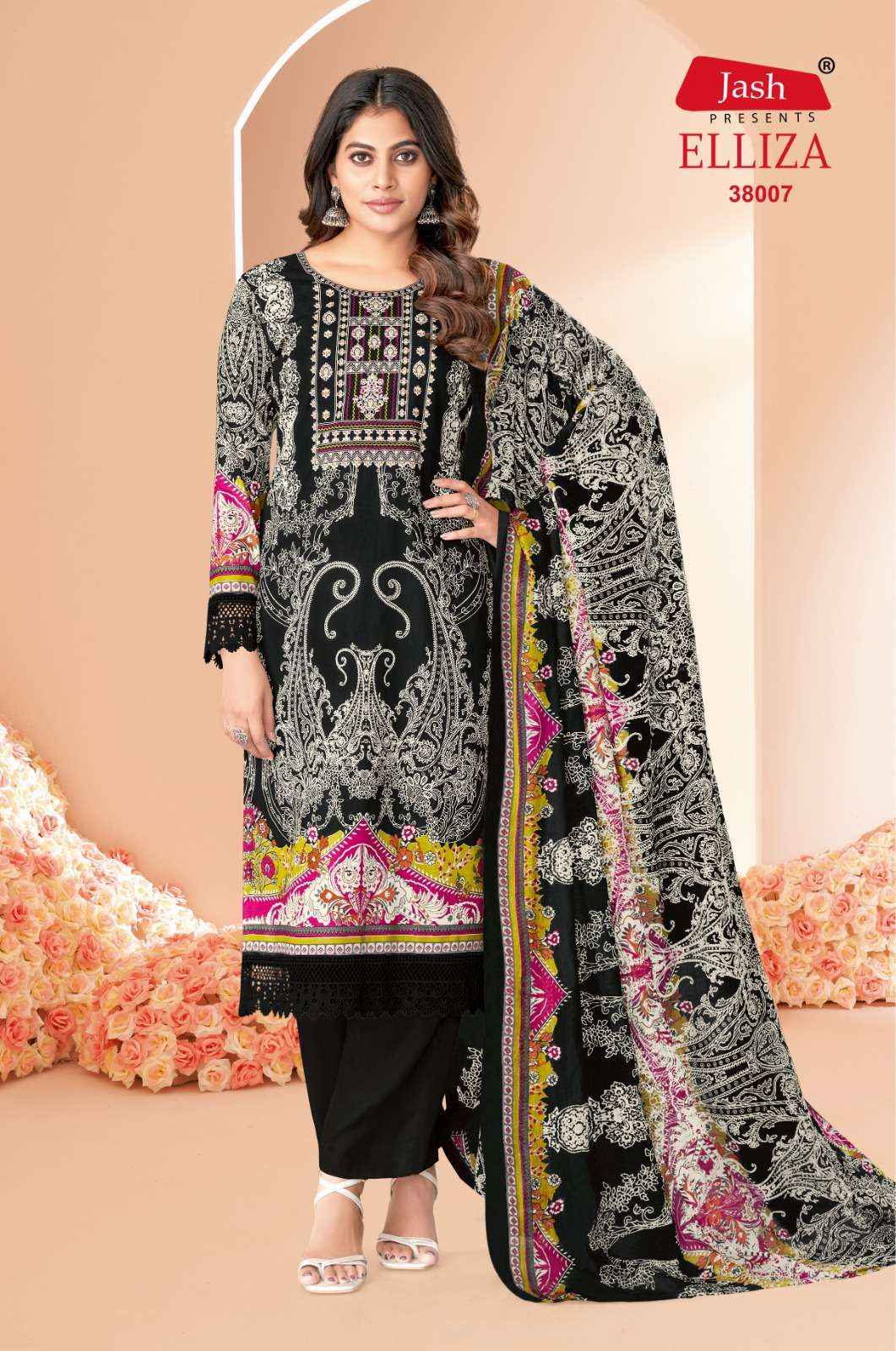 JASH COTTON ELLIZA VOL-38 PAKISTANI SALWAR KAMEEZ WHOLESALE PRICE ( 10 PCS CATALOG )