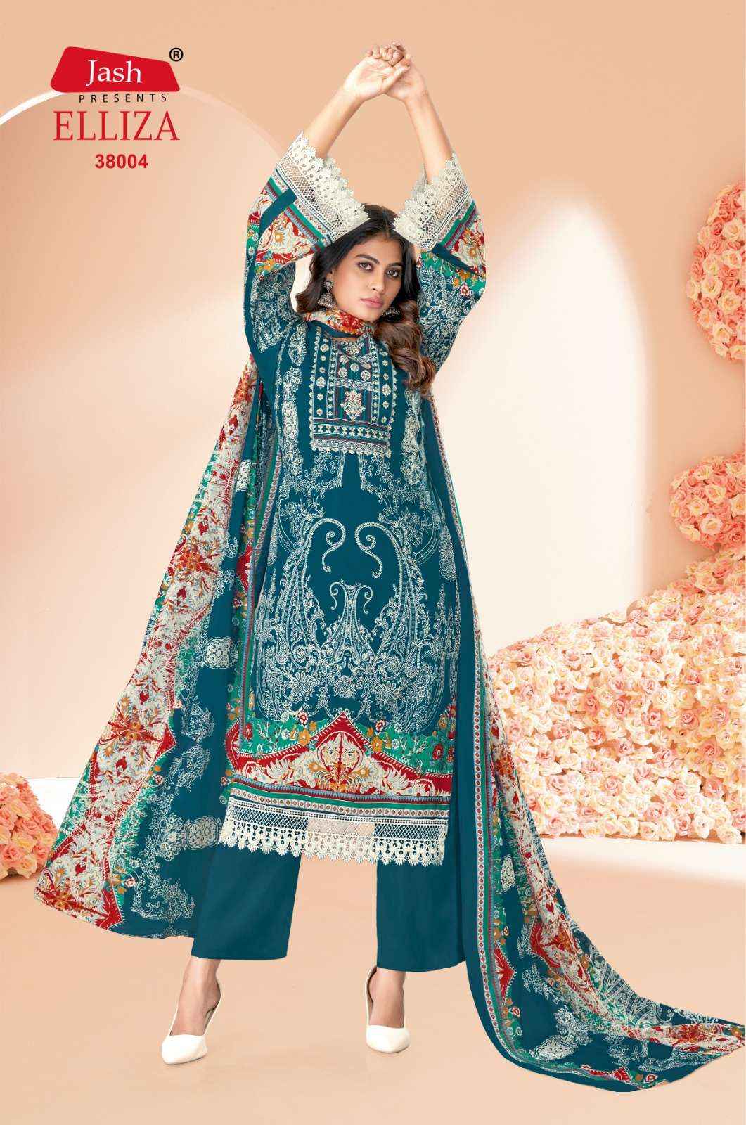 JASH COTTON ELLIZA VOL-38 PAKISTANI SALWAR KAMEEZ WHOLESALE PRICE ( 10 PCS CATALOG )