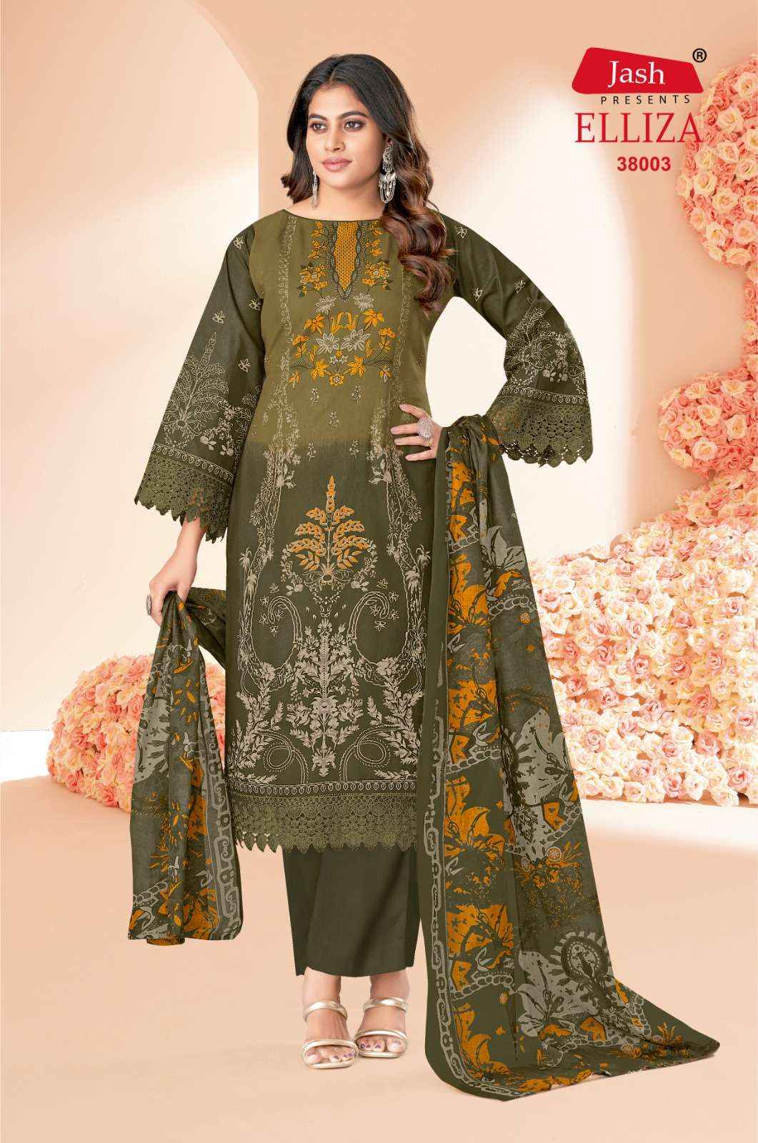 JASH COTTON ELLIZA VOL-38 PAKISTANI SALWAR KAMEEZ WHOLESALE PRICE ( 10 PCS CATALOG )