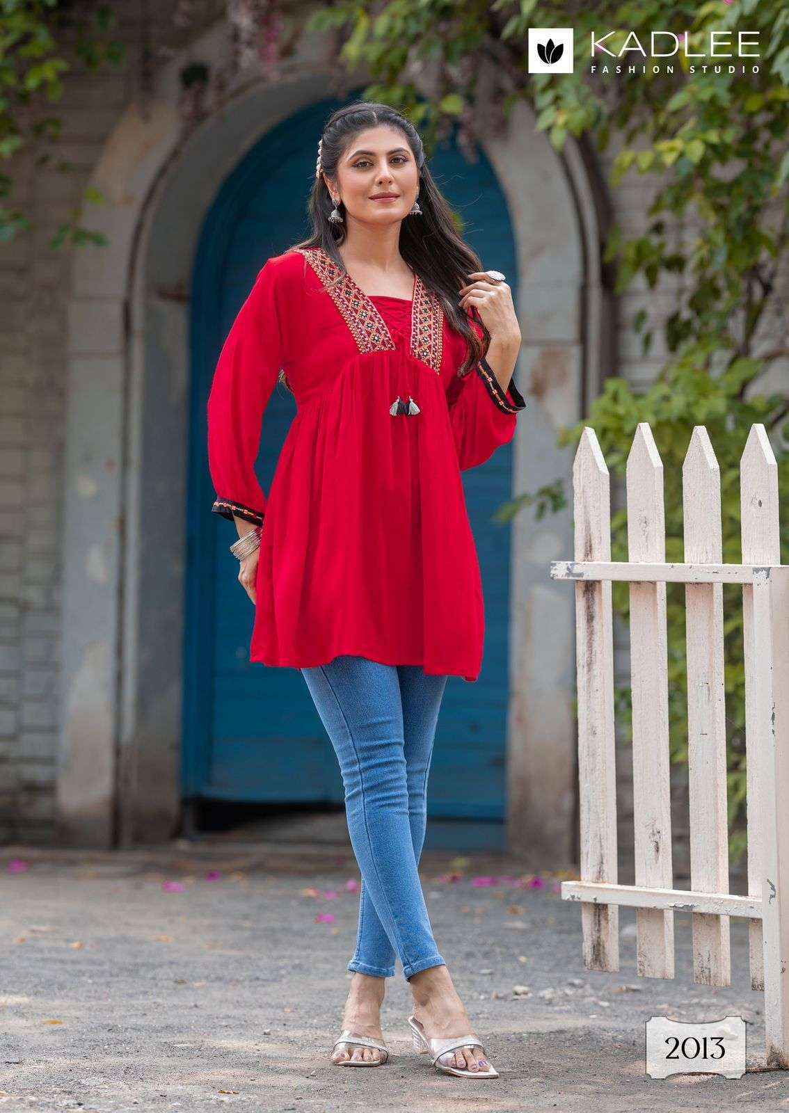 Kadlee Centuri Vol 3 Wholesale Reyon Weastern Top ( 6 pcs Catalogue )