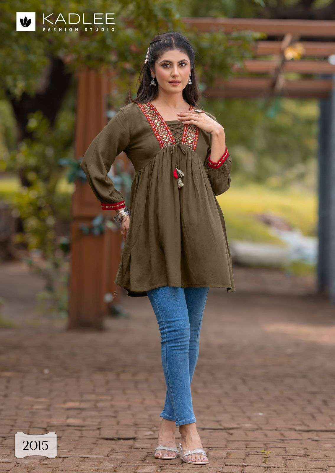 Kadlee Centuri Vol 3 Wholesale Reyon Weastern Top ( 6 pcs Catalogue )