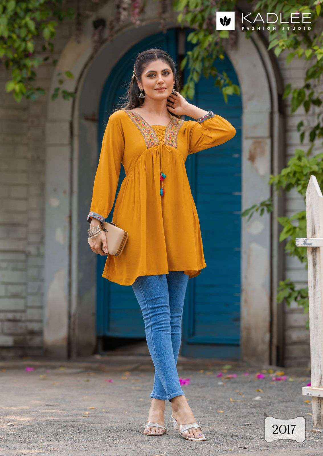 Kadlee Centuri Vol 3 Wholesale Reyon Weastern Top ( 6 pcs Catalogue )