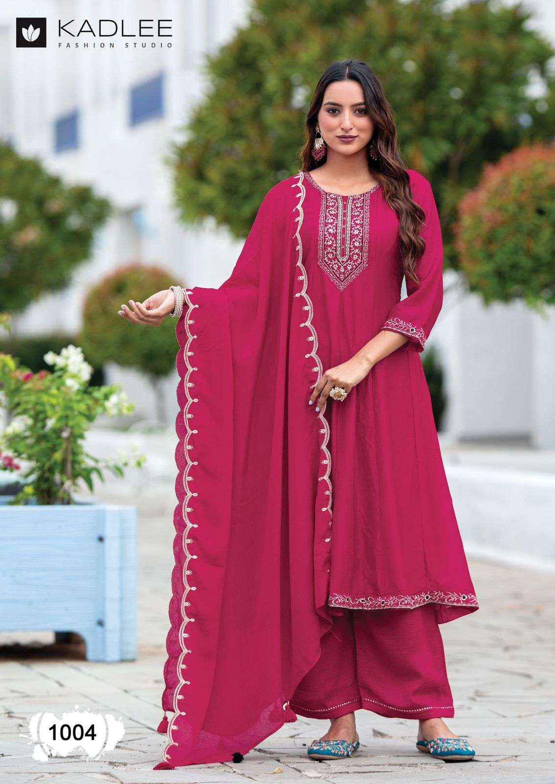 Kadlee Fashion Afsaana Wholesale Vichitra Designer Kurti Combo ( 4 Pcs Catalogue )
