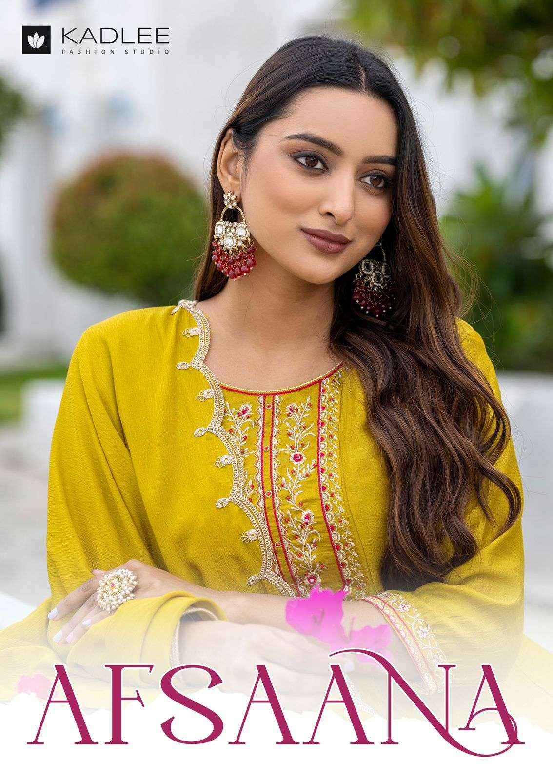 Kadlee Fashion Afsaana Wholesale Vichitra Designer Kurti Combo ( 4 Pcs Catalogue )