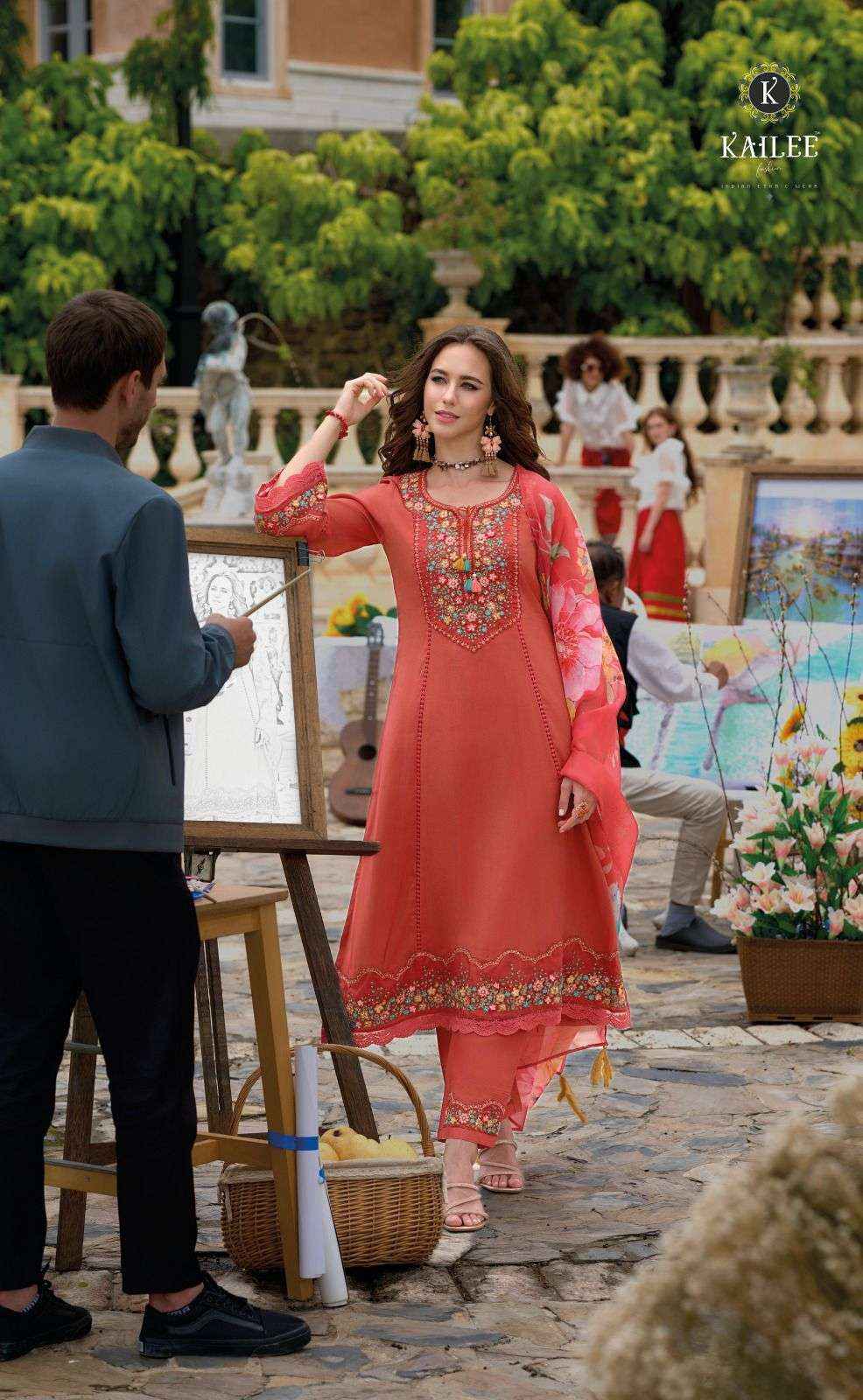 KAILEE FASHION BEGUM VOL 6 VISCOSE LADIES KURTI ONLINE SHOPPING ( 8 PCS CATALOG )