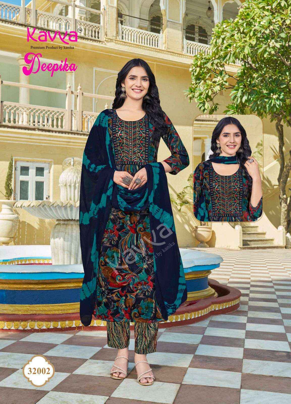 Kavya Deepika Vol 32 Wholesale Readymade Suits Wholesale Price ( 10 Pcs Catalogue )
