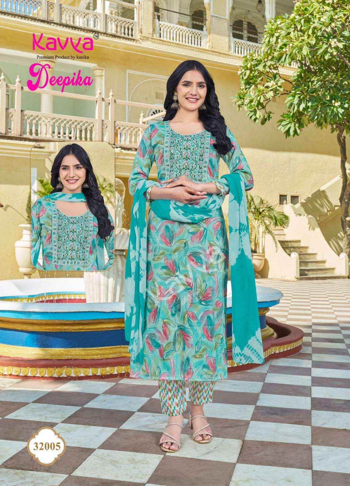 Kavya Deepika Vol 32 Wholesale Readymade Suits Wholesale Price ( 10 Pcs Catalogue )