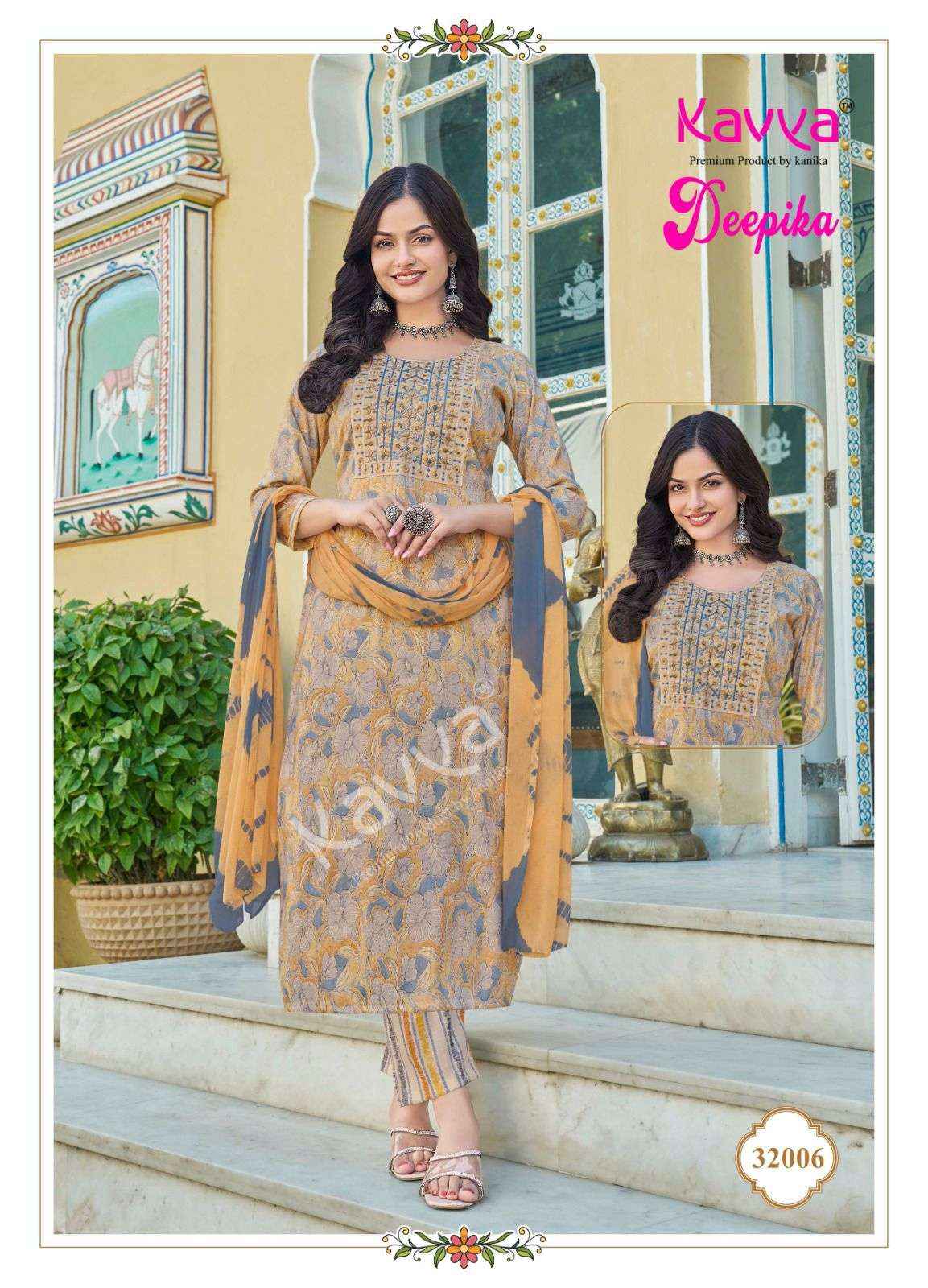 Kavya Deepika Vol 32 Wholesale Readymade Suits Wholesale Price ( 10 Pcs Catalogue )