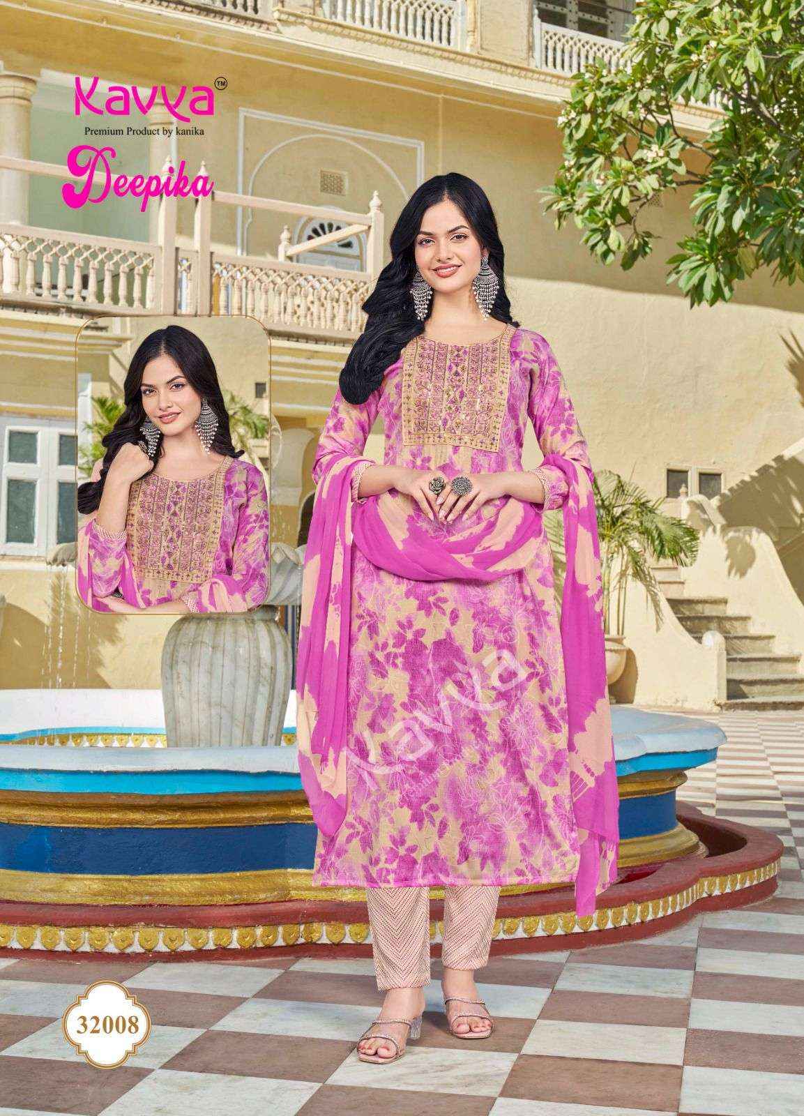 Kavya Deepika Vol 32 Wholesale Readymade Suits Wholesale Price ( 10 Pcs Catalogue )