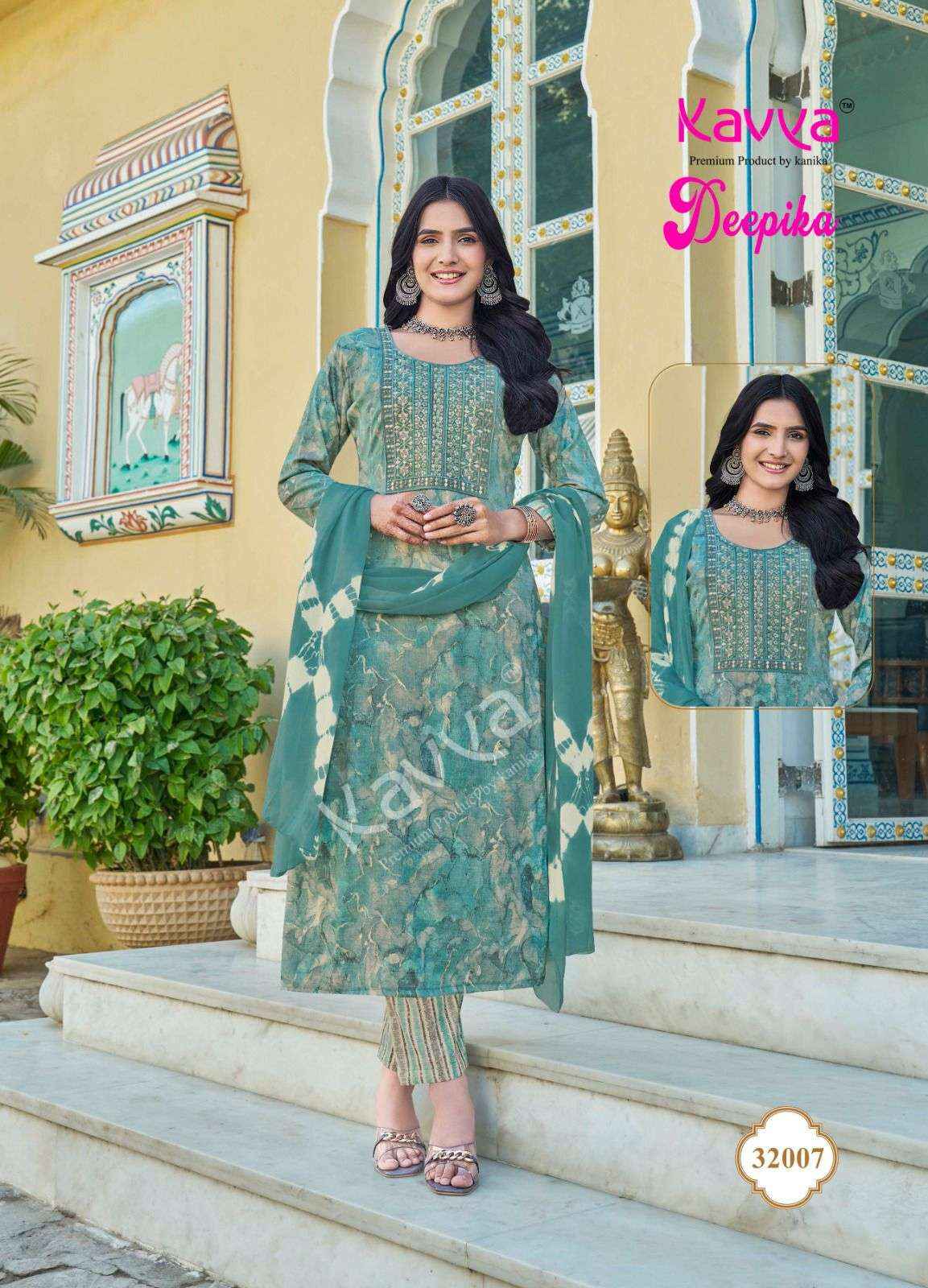 Kavya Deepika Vol 32 Wholesale Readymade Suits Wholesale Price ( 10 Pcs Catalogue )