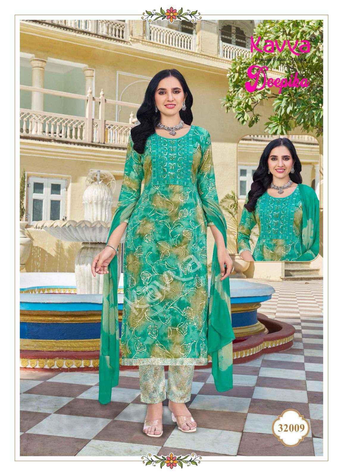 Kavya Deepika Vol 32 Wholesale Readymade Suits Wholesale Price ( 10 Pcs Catalogue )