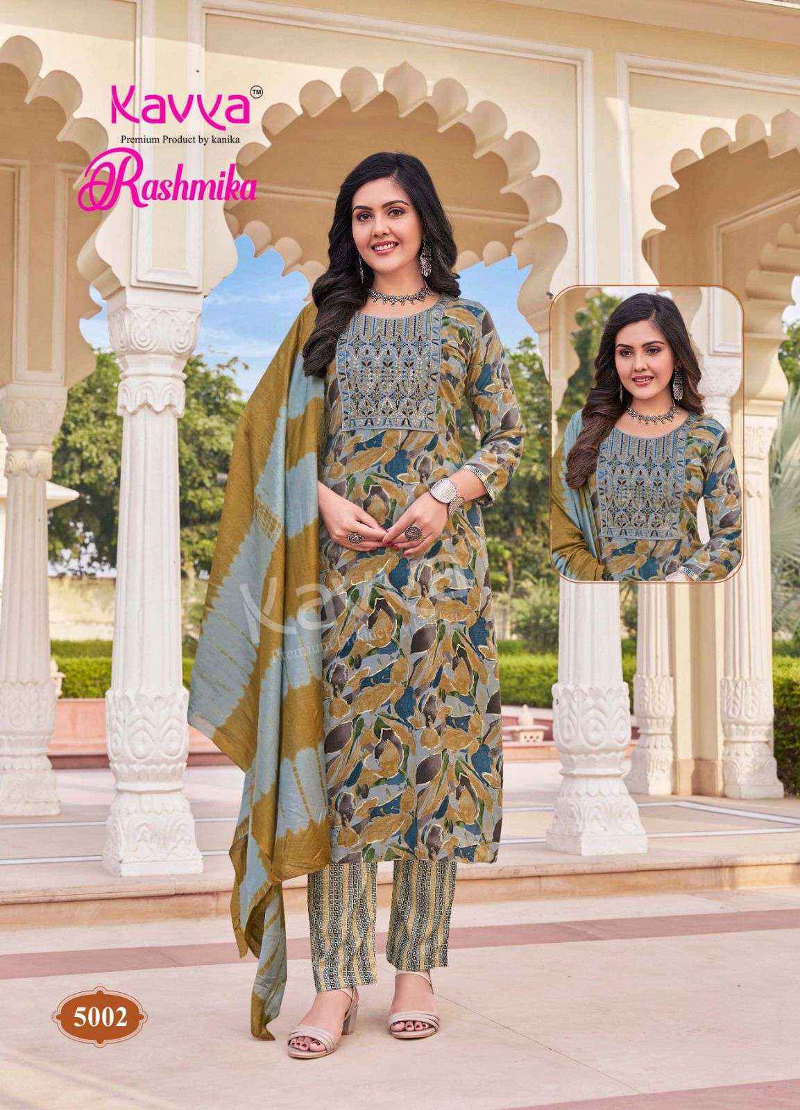 Kavya Rashmika Vol 5 Wholesale Rayon Readymade Suits ( 10 pcs Catalogue )