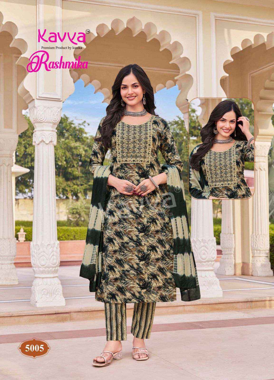 Kavya Rashmika Vol 5 Wholesale Rayon Readymade Suits ( 10 pcs Catalogue )