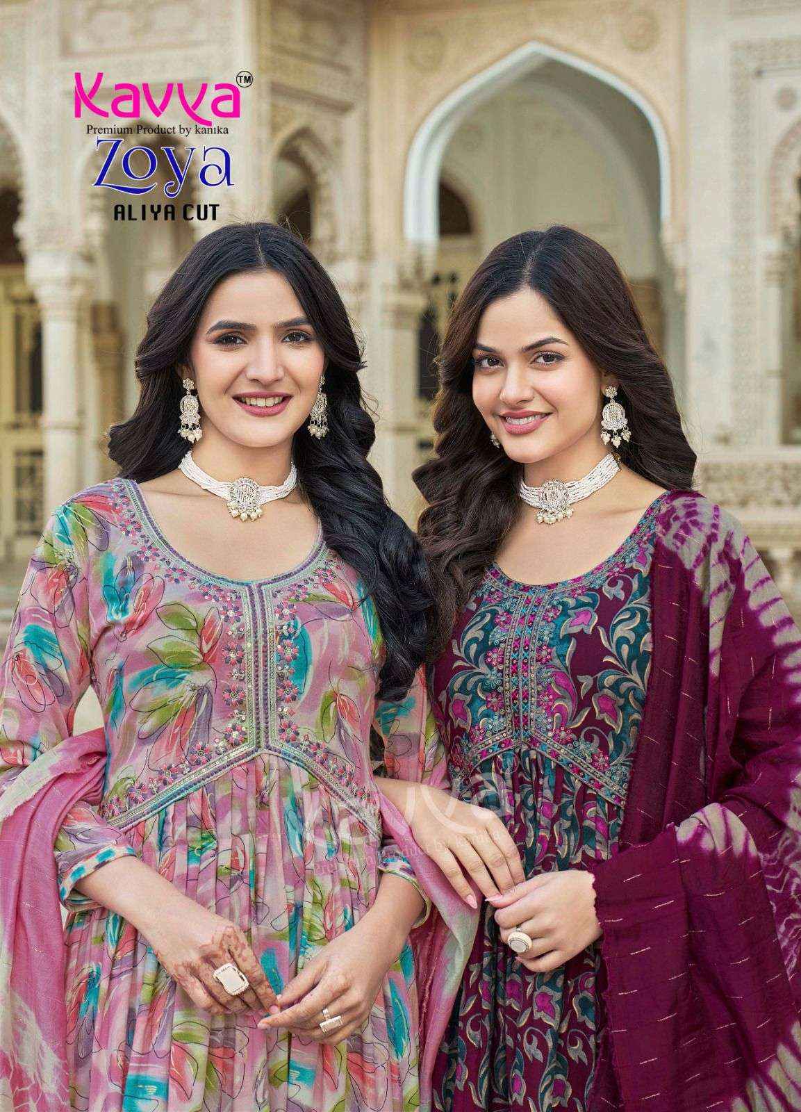 Kavya Zoya Vol 9 Wholesale Aaliya Cut Designer Readymade Suits ( 10 Pcs Catalogue )