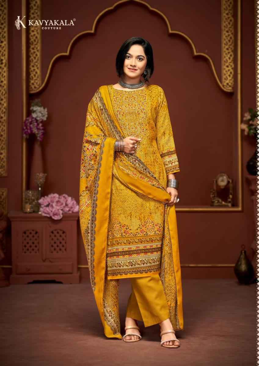 Kavyakala Cherry Pashmina Salwar Kameez At Wholesale Price ( 6 pcs Catalogue )