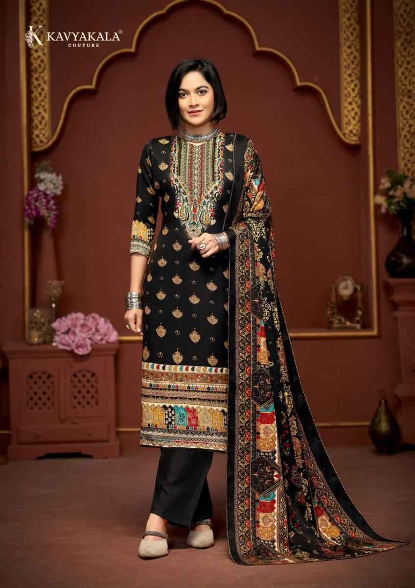 Kavyakala Cherry Pashmina Salwar Kameez At Wholesale Price ( 6 pcs Catalogue )