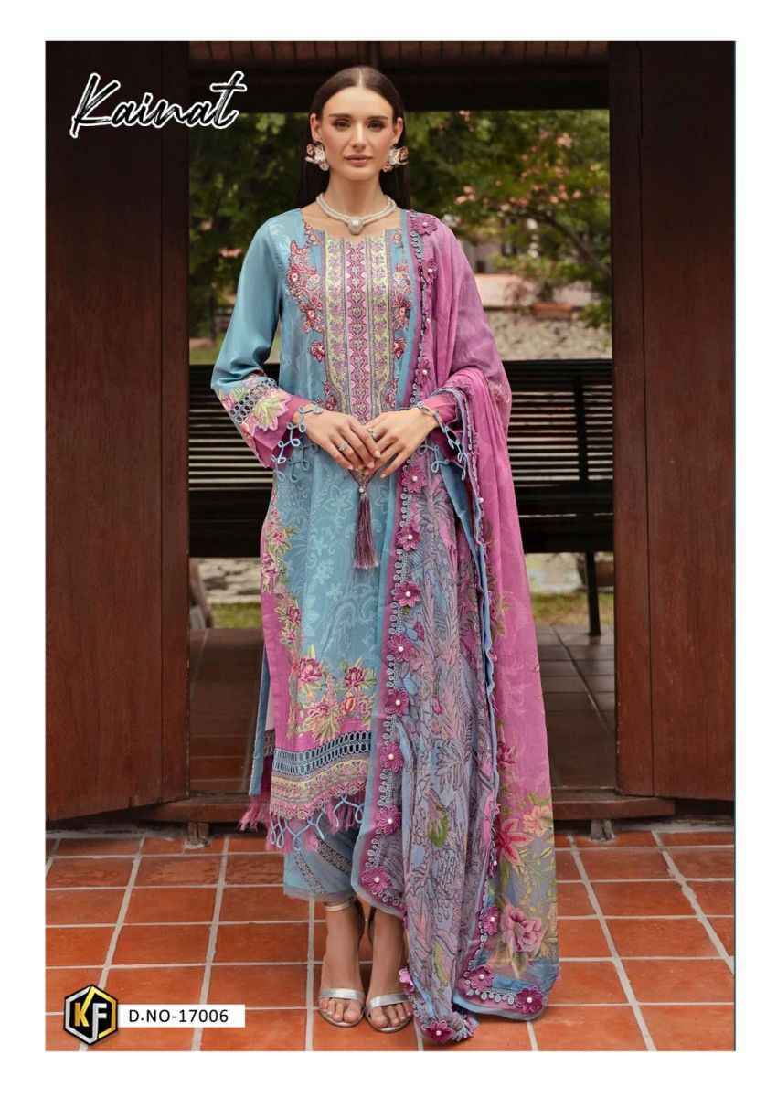 Keval Fab Kainat Vol 17 Lawn Cotton Salwar Kameez Wholesale Price ( 6 Pcs Catalog )